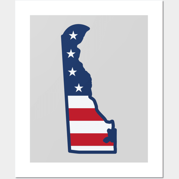 Stars and Stripes Delaware Wall Art by SLAG_Creative